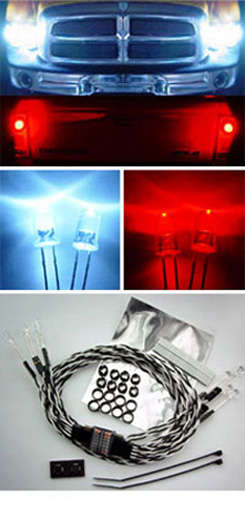 DUAL HEAD & TAIL LIGHTS - 8 LED - RCL