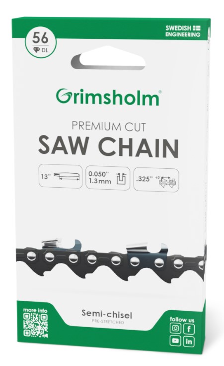 SAGKJEDE ,325" 56D-1,3MM 13" GRIMSHOLM - Bilde 1