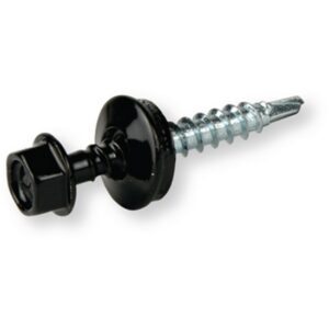 SELVBORENDE FARMER SKRUE 4,9x35 RUSTFRI A2 SORT RAL 9011 BORK.0-2MM