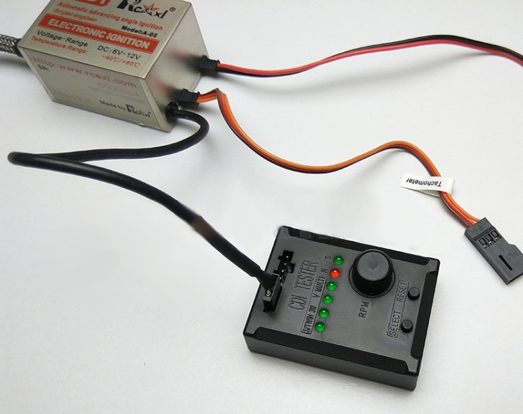 RCEXL CDI TESTER FOR ELEKTRONIC IGNITION GAS ENGINES
