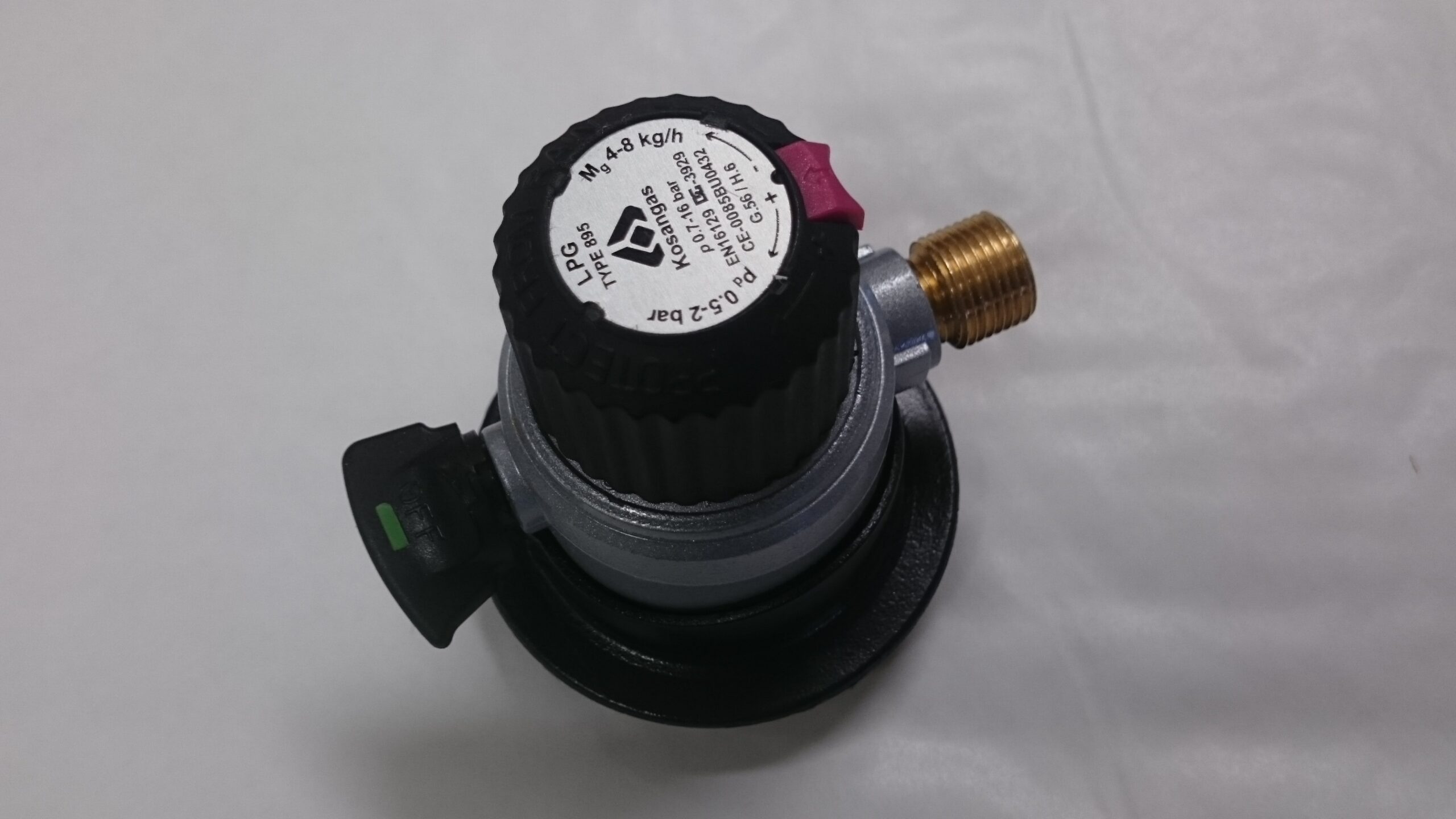 REGULATOR JUMBO 0-2 BAR JUSTERBART TRYKK R 3/8V - SIEVERT / KOSAN - Bilde 1
