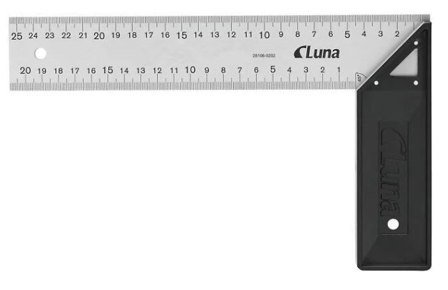 VINKELHAKE 25CM ALU - LUNA