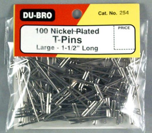 T-PINS BYGGENÅLER 38MM 100PK - DUBRO 254