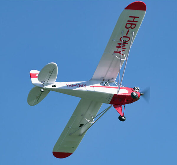 J3 CUB V4 1400MM W/FLOATS REFLEX V2-GYRO PNP FMS - Bilde 5
