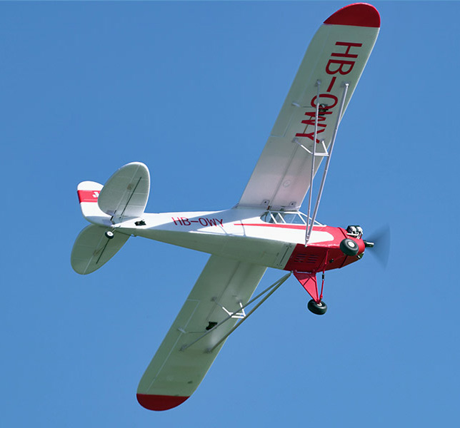 J3 CUB V4 1400MM W/FLOATS REFLEX V2-GYRO PNP FMS
