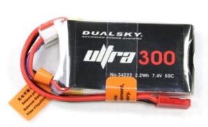v02_7FD22C84D36D451E690C3B179A055155.jpg DUALSKY ULTRA LIPO BATTERI 2S 7,4V 300mAh 50C JST/BEC