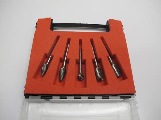 FILSETT HARDMETALL Ø=10 MM - 5 STK - SLIPEX BOX