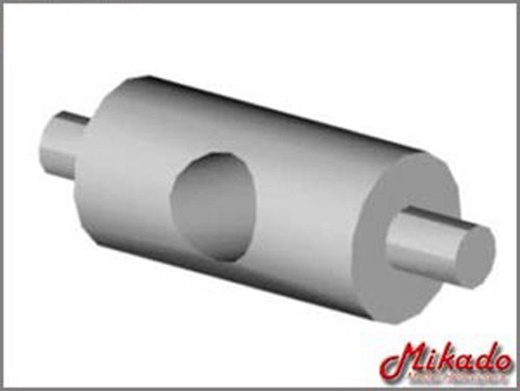 Alu seesaw bolt for ball bearing 4x10x4