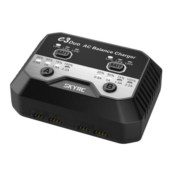 SKYRC E3 DUO LIPO DOBBEL LADER 2-3S 220V - Bilde 1