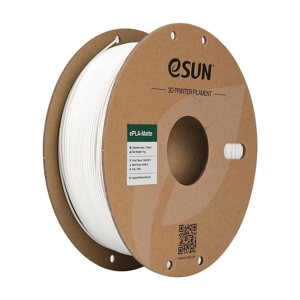 eSUN PLA-Matte 1.75mm 1kg - Milky White