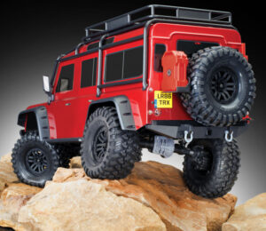 LAND ROVER DEFENDER SCALE & TRAIL 4WD RØD- TRAXXAS (TRX82256-4-RED)
