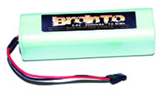 9,6V 2000mAh NIMH BRONTO  TX m/FUTABA KONTAKT Grønn eller Sort