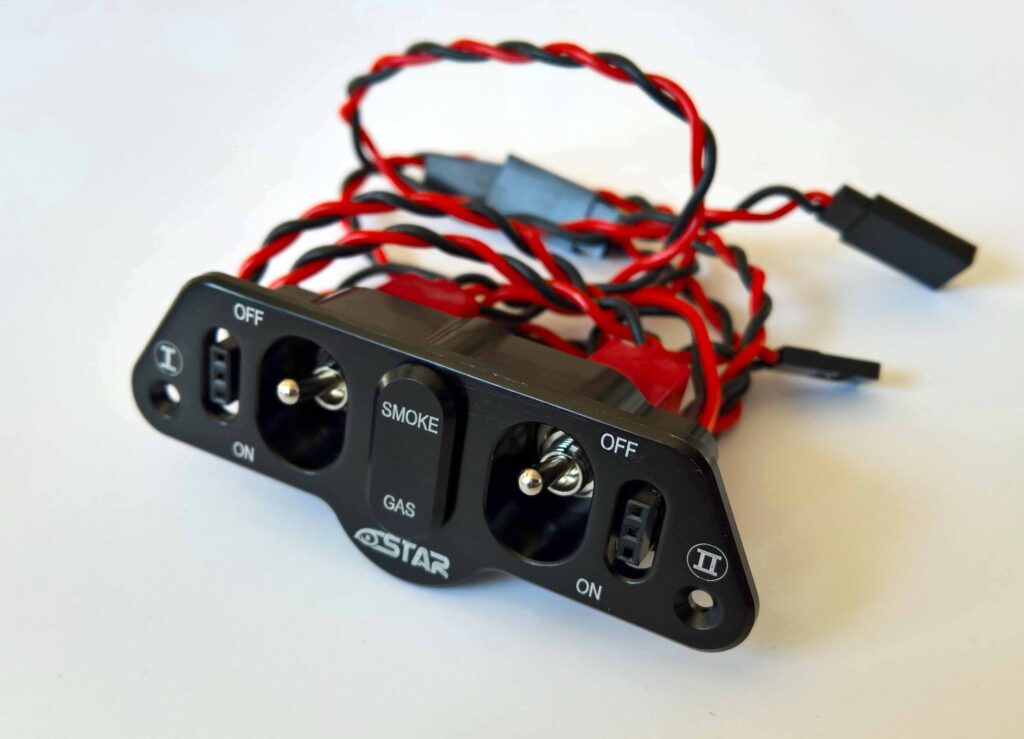 TWIN POWER SWITCH M / FUEL/SMOKE DOT (BLACK) 6STAR