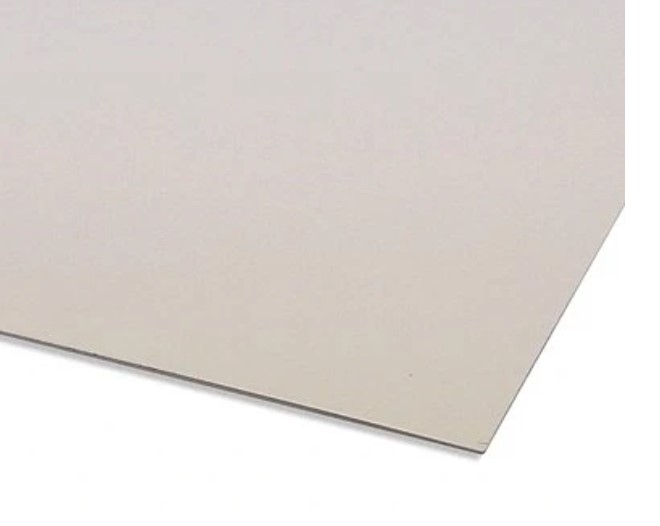 ALUMINIUM PLATE HVIT 0,9MM -1m²  - pris/m²
