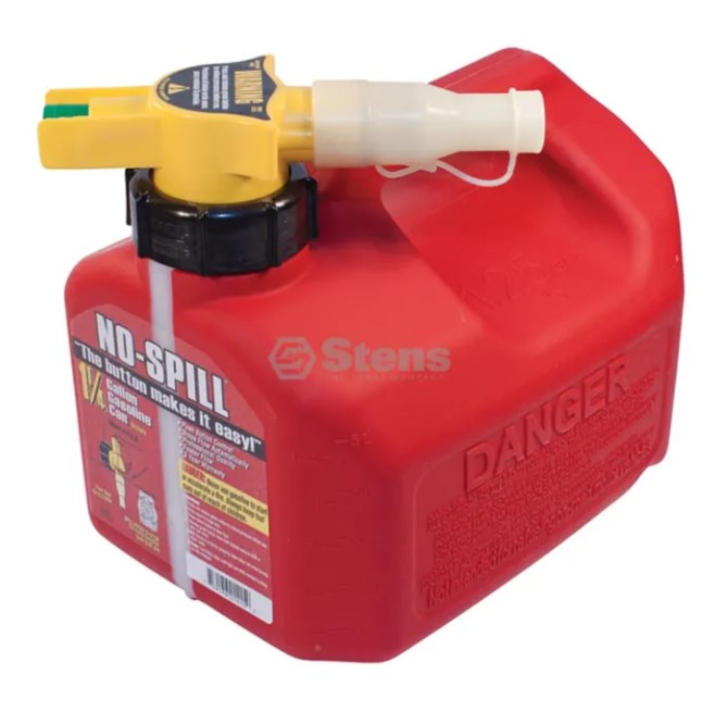 BENSINKANNE 5L RØD M/HELLTUT NO SPILL