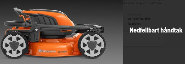 HUSQVARNA LB246PI U/BAT. OG LADER BIOKLIPPER SELVGÅENDE - Bilde 4