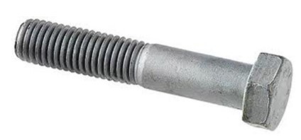 6-KT.SKRUE M16X80 VZN DIN931 8.8