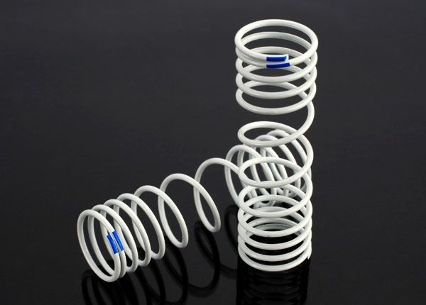 SHOCK SPRING REAR BLUE - TRAXXAS