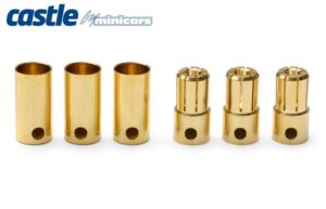 6.5MM BULLET CONNECTOR 13G/8G 200A (3) - CASTLE CREATION