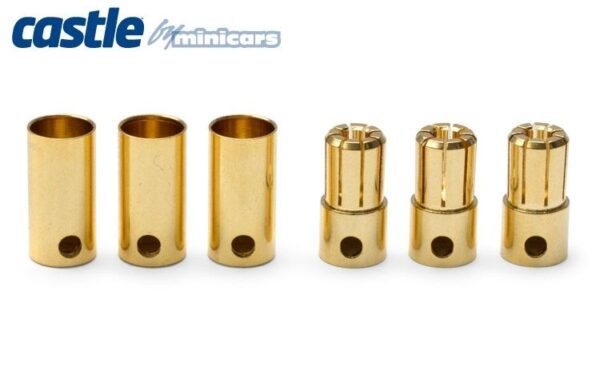 6.5MM BULLET CONNECTOR 13G/8G 200A (3) - CASTLE CREATION - Bilde 1