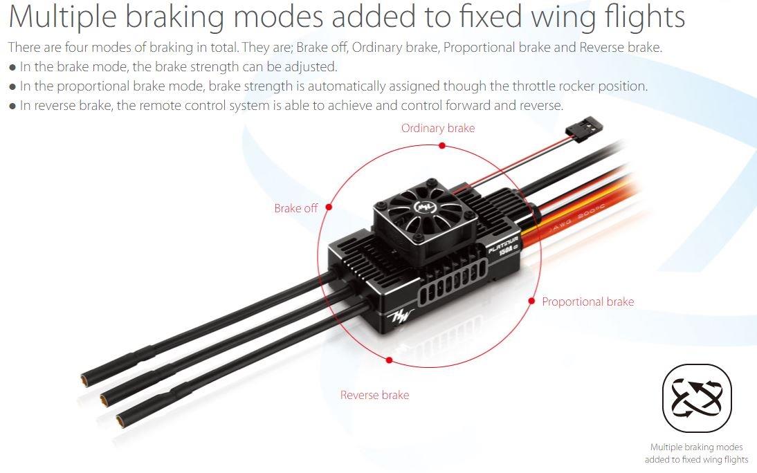 HOBBYWING PLATINUM V5.1 150A 3-8S ESC 30203501 - Bilde 4