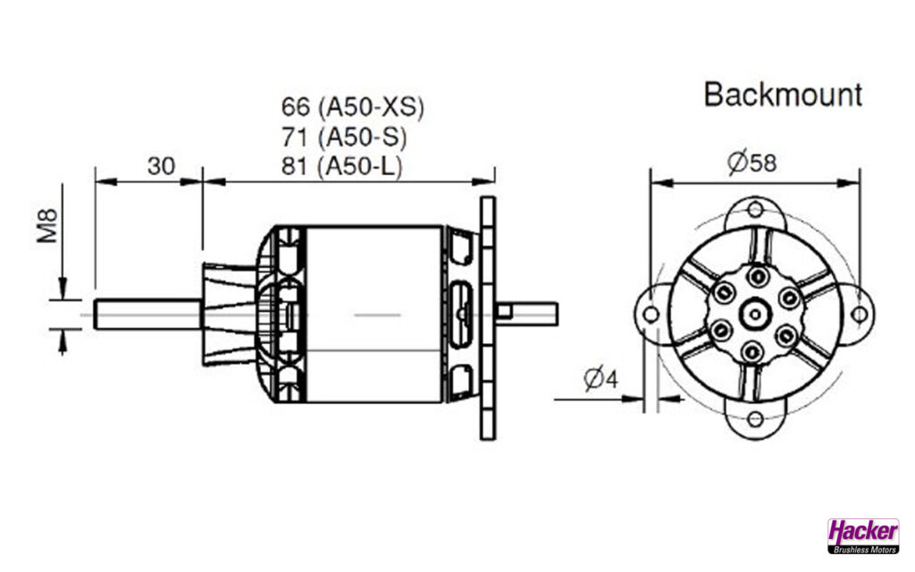 HACKER A50-14S V4 OUTRUNNER MOTOR 15726838