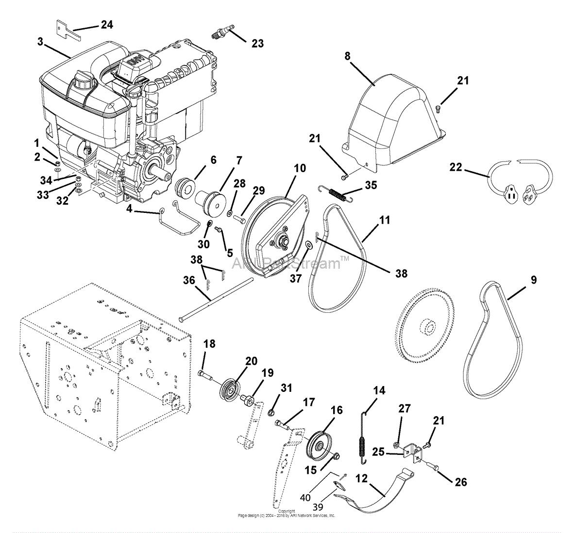 BOLT FOR FRIKSJ.SVINGPLATE  ARIENS - Bilde 1
