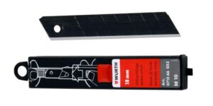 BLAD FOR BRYTEBLAD KNIV SORT 10PK - 18MM STÅLFØRING WÜRTH