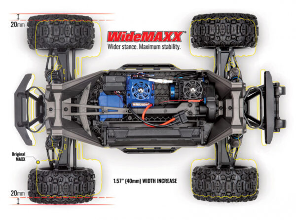 MAXX 4x4 W/WIDEMAXX 1/10 RTR TQi Bl TSM GREEN- TRAXXAS - Bilde 6