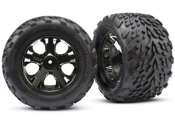 DEKK OG FELG TALON STAR BLACK CHROME 2.8" TSM - TRAXXAS