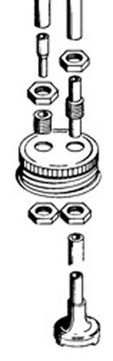FUEL CAN CAP FITTING - DUBRO 192