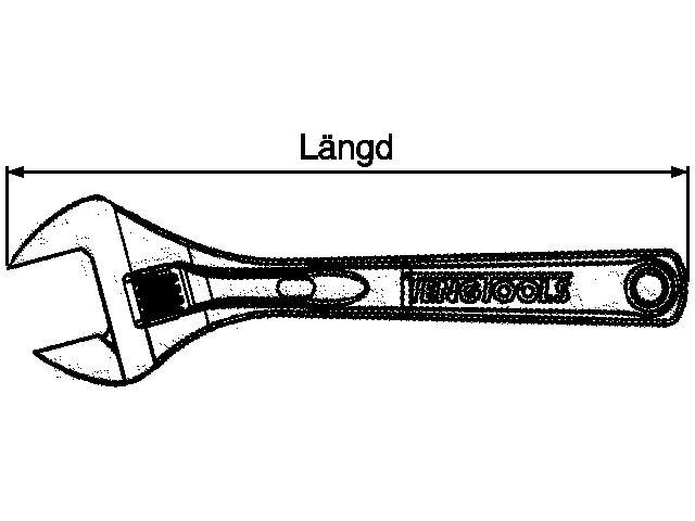 SKIFTNØKKEL IQ 200MM / 8" - 4003IQ - TENG TOOLS