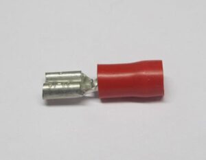 KABELSKO RØD FLAT HUN - 4,8MM 0,5 - 1,0