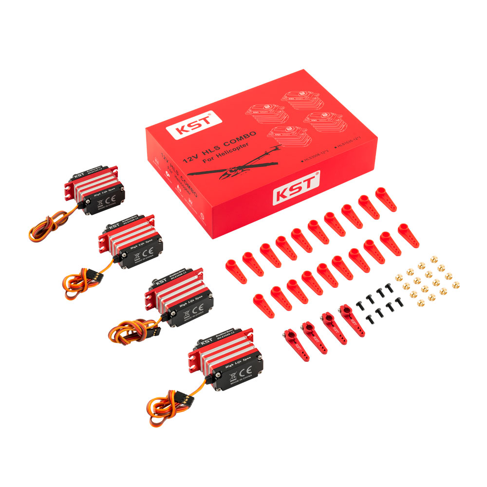 KST HLS 12V BRUSHLESS SERVO COMBO HELI