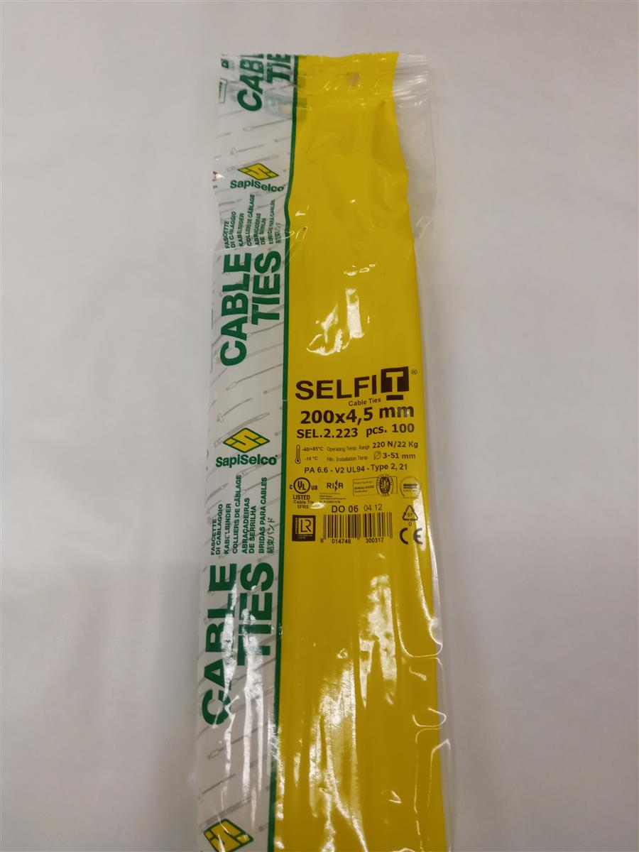 STRIPS 4,5X200MM HVIT/NATURELL 100STK - Bilde 1