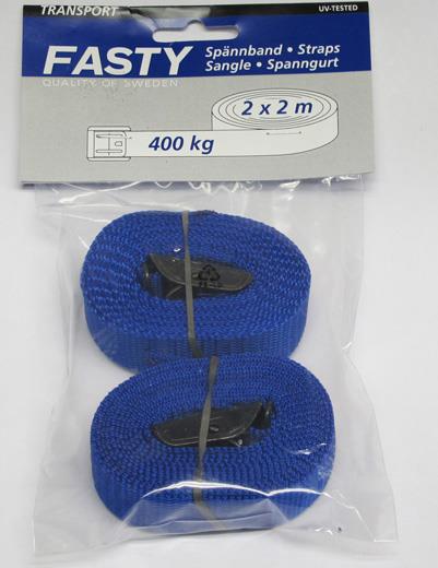 PAKKESTROPP 200 CM BLÅ - 2PK - FASTY