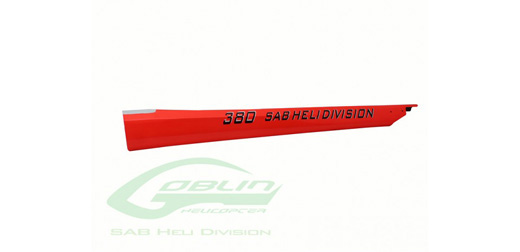 CARBON FIBER TAIL BOOM RED- GOBLIN 380