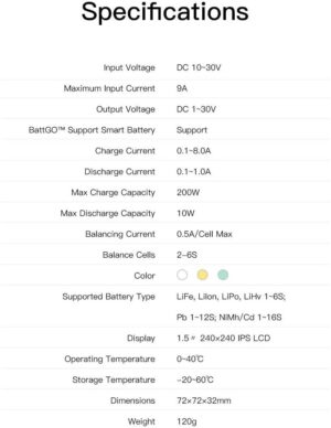 v02_97B087CDD11A1F1BFEDF81C2AC0AE0B6.jpg ISDT Q6NANO 6S 200W 8A SMART CHARGER