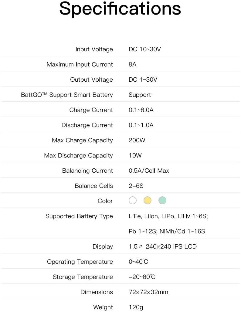 ISDT Q6NANO 6S 200W 8A SMART CHARGER - Bilde 5
