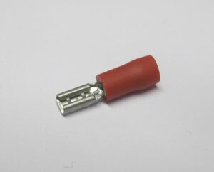 KABELSKO RØD FLAT HUN - 2,8MM 0,5-1,0