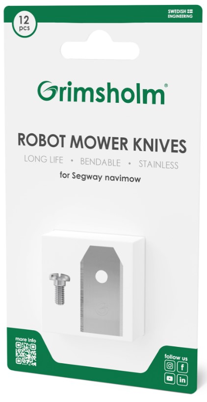 KNIVER ROBOT SEGWAY NAVIMOW 12STK M/SKRUER GRIMSHOLM