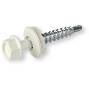 SELVBORENDE FARMER SKRUE 4,9x35 HVIT RAL 9010 bork.0-2mm