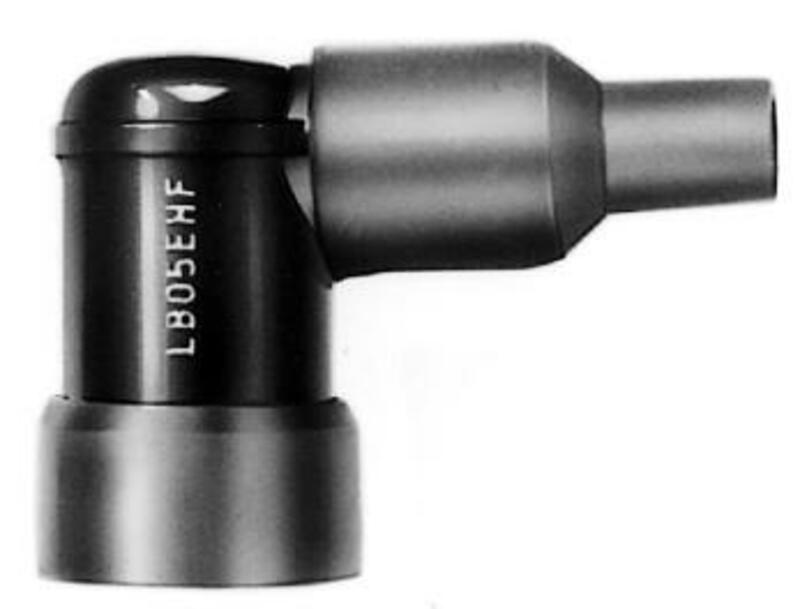 TENNPLUGGHETTE 90° 14MM 8336 KORT SORT