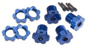 TRAXXAS WHEEL HUBS SPLINED17MM BLUE-ANODIZED