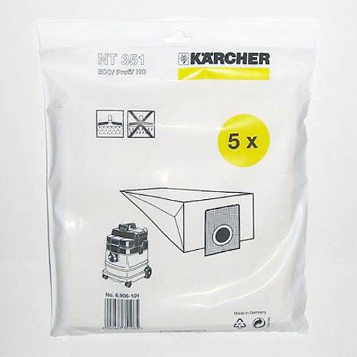 STØVSUGERPOSER 5. PK TIL NT 351 ECO/PROFI/HO - KÄRCHER