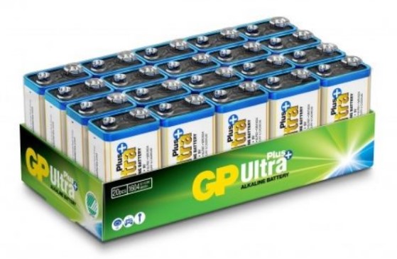BATTERI 9V ULTRA PLUS ALKALISK - GP
