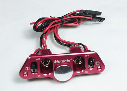 TWIN POWER SWITCH M / FUEL DOT (RED) 6-STAR ST4007