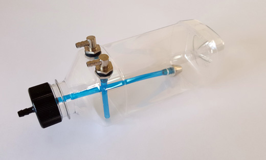 FUELTANKE TRANSPARENT 360ML - 26-40CC MODELLER