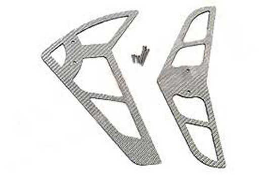 3K CARBON VERTICAL/HORIZONTAL STABILIZER (SILVER)