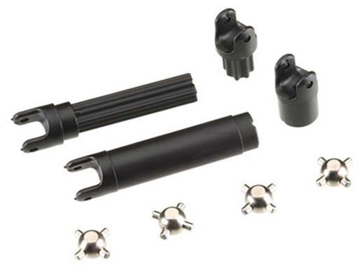 HALF SHAFTS CENTER FRONT/REAR VXL - TRAXXAS